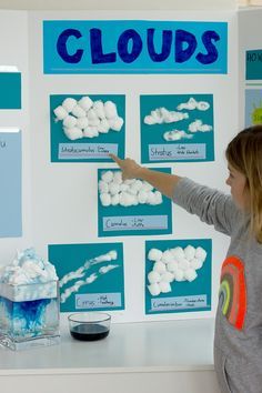 Cloud Science, Science Fair Ideas, Weather Crafts, Weather Theme, Weather Science, Weather Unit, Science Fair Project, Experiments Kids, 4th Grade Science