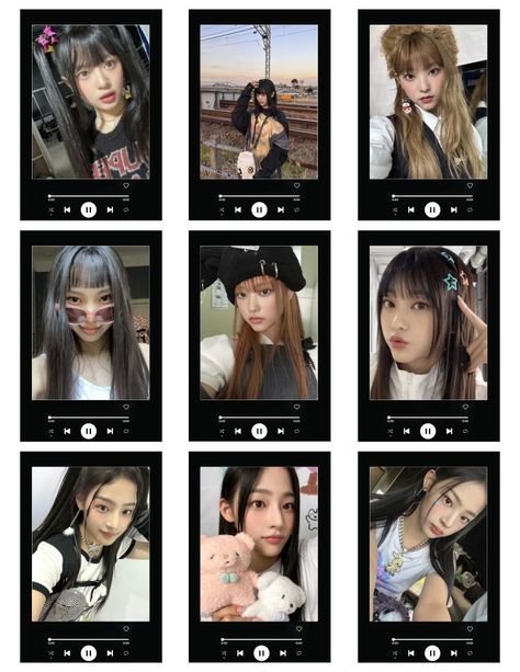 Newjeans Polaroid Printable, Itzy Signature, Freebies Kpop, Kpop Polaroids, Kpop Freebies, Kpop Polaroid, Polaroid Kpop, Photo Cards Diy, Polaroid Template