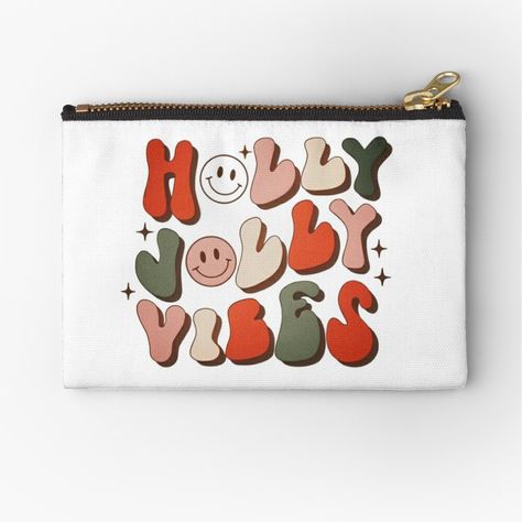 Get my art printed on awesome products. Support me at Redbubble #RBandME: https://www.redbubble.com/i/pouch/Holly-Jolly-Vibes-Retro-Christmas-Aesthetic-by-kuccimoon/166269060.440R3?asc=u Retro Christmas Aesthetic, Holly Jolly Vibes, Christmas Aesthetic, Holly Jolly, Retro Christmas, Zipper Pouch, Awesome Products, My Art, Pouch