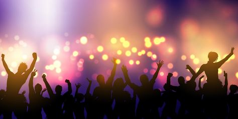 Party crowd banner design Grand Opening Background, Farewell Banner, Opening Background, Party Banner Design, Party Design Poster, Dancing Clipart, Disco Background, Wedding Album Cover Design, Party Crowd