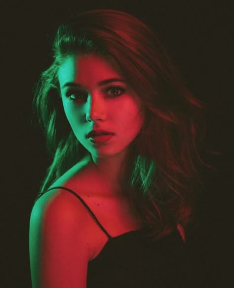 Claire Estabrook, Colour Gel Photography, Colorful Portrait Photography, Neon Photography, Portrait Lighting, Portrait Photography Women, Self Portrait Photography, Poses References, Colorful Portrait