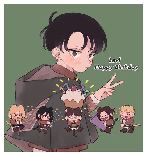 Anime Happy Birthday, Tragic Hero, Aot Funny, Captain Levi, Happy Birthday Dear, Godly Man, Dwayne Johnson, Levi Ackerman, Happy Birthday To You