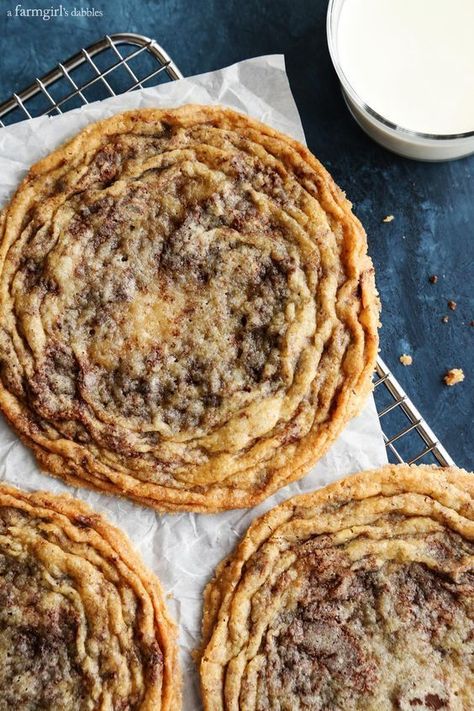 Rippled Chocolate Chip Cookies Baking Book, C Is For Cookie, Cookies Recipes Chocolate Chip, Cookie Desserts, Chocolate Chip Cookie, Cookies Brownies, Cookies And Bars, Clean Eating Snacks, Cookie Monster