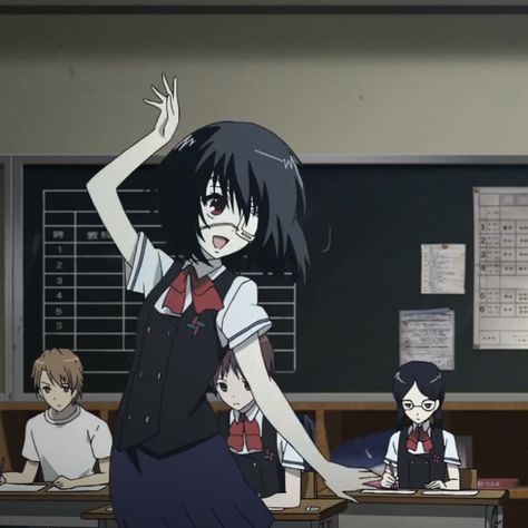 Another Anime Pfp, Another Misaki Mei, Another Misaki, Misaki Mei, Mei Misaki, Blood Lad, Solo Pfps, Manga Girls, Toilet Bound