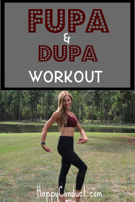 Blast your FUPA & lift your DUPA with this 15 minute at-home, no equipment workout. Have fun! Live to be happy. Inspire to be you. #fupa #fupaworkout #bootyworkout #athomeworkout #noequipmentworkout #dupa Fupa Workouts At Home, Fupa Before And After Exercise, Fuba Exercises, Fupa Work Outs, Fupa Workouts, Fupa Exercises, Ab Fitness, Glutes Workouts, Equipment Workout