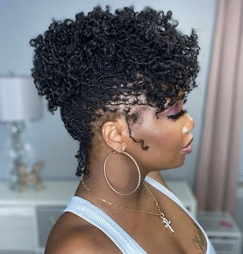 Microlocs Updo Styles, Microloc Styles, Sister Locks Hairstyles, Sisterlocks Styles Updo, Loc Goals, Sister Locks, Sisterlocks Styles, Micro Locs, Sister Locs