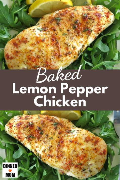 Lemon And Pepper Chicken, Oven Baked Chicken Recipe, Mrs Dash Recipes Chicken, Tuscan Lemon Chicken, Chicken Breast Oven Recipes Healthy, Chicken Breast Recipes Lemon, Lemon Pepper Chicken Recipes, Easy Lemon Chicken, Lemon Baked Chicken