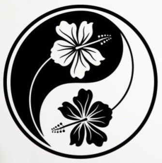 Flower Yin Yang, Foam Projects, Marker Ideas, Diy Xmas Ornaments, Japanese Ornament, Ying Yang Tattoo, Yang Tattoo, Cool Stencils, Lotus Tattoo Design