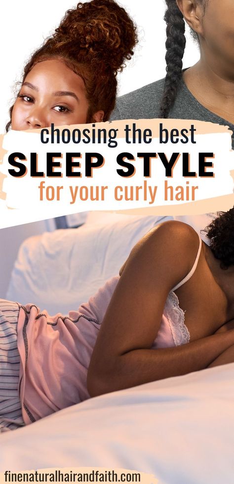 styling curly hair overnight Protective Sleep Hairstyles Curls, How To Sleep With Short Curly Hair, Easy Overnight Hairstyles, Curly Hair At Night, Sleep Optimization, Hair Styles For Natural, Black Hair Protective Styles, Hair At Night, Styles For Natural Hair