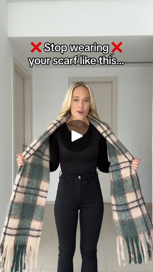 5.2M views · 76K reactions | Try this hack instead! 🤯 | Try this scarf hack instead! 🤯 | By Swealife | Facebook Scarf Hacks, Scarf Outfit Winter, Scarf Wearing Styles, Scottish Dress, Dark Academia Outfits, Fashion 70s, How To Wear A Scarf, Cute Scarfs, Scarf Outfit