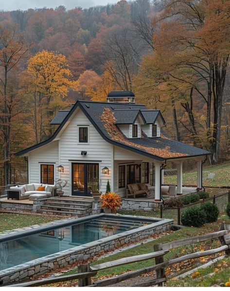 Barn Style House Plans, Dream Life House, Barn Style House, Mountain House, Dream House Exterior, Dream House Plans, Cabins In The Woods, Dream House Decor, Small Home