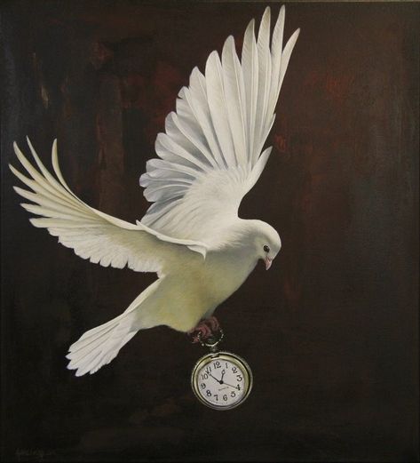 The Gift Of Time, Dove Images, Animal Tattoo Ideas, Dove Tattoo, Cocoppa Wallpaper, Religious Tattoos, Silver Linings, Soyut Sanat Tabloları, Gift Of Time