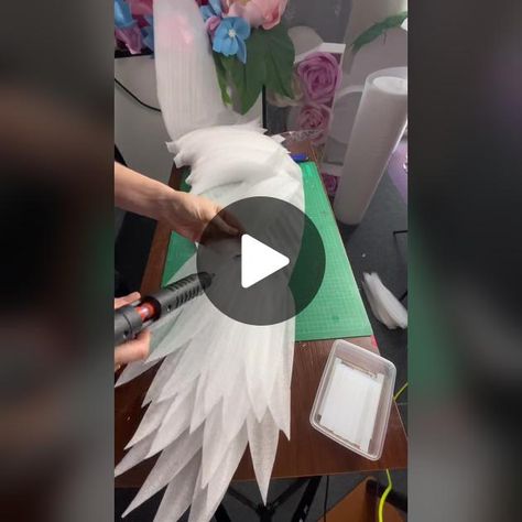 TikTok · XLDecorations Foam Costume, Foam Glue, Diy Wings, Christmas Float Ideas, Feather Wings, Wings Costume, Cosplay Tips, Fairy Dolls, Angel Wings