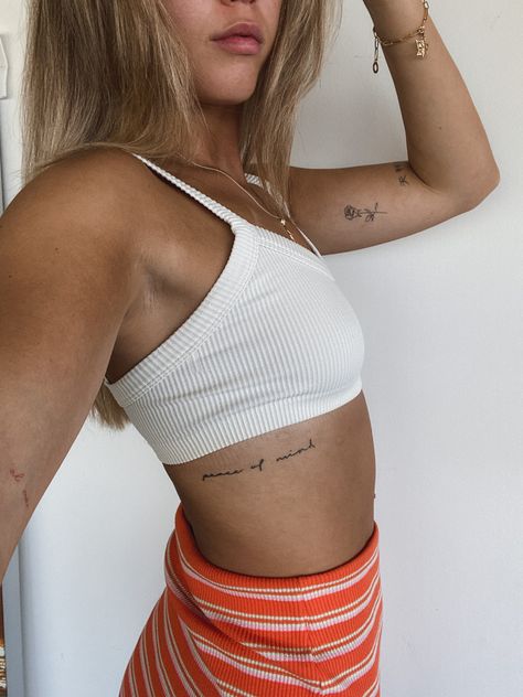 Front Rib Cage Tattoos For Women, Upper Rib Tattoo, Ribcage Tattoos For Women, Rib Cage Tattoos For Women, Rib Cage Tattoos, Gratitude Tattoo, Rib Cage Tattoo, Cage Tattoos, Rib Tattoos For Women