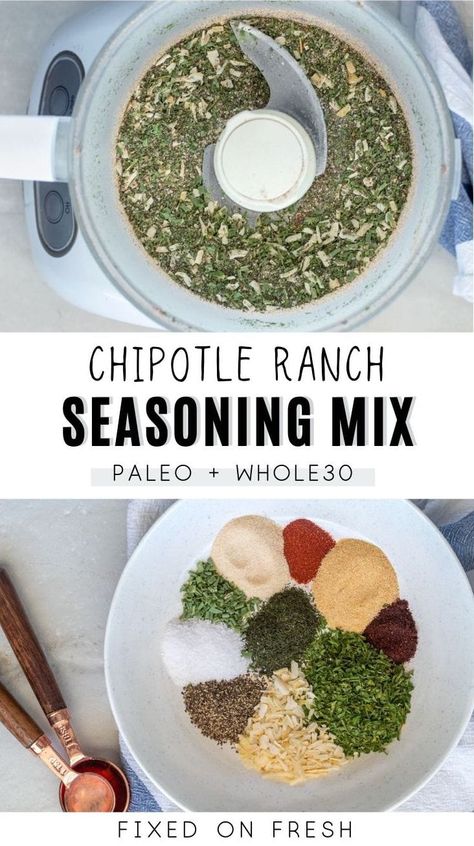 A dairy free version of the popular seasoning packets without all the fillers or preservatives. Perfect for dips, dressing, and seasoning meat. Ranch Seasoning Recipes, Dairy Free Dressing, Seasoning Chicken, Chipotle Ranch Dressing, Chipotle Ranch, Mexican Night, Ranch Dressing Recipe, Ranch Seasoning Mix, Meat Seasoning