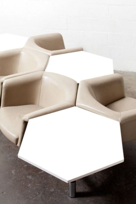 Hexagon Furniture, Diy Deck Furniture, Library Furniture, Innovative Furniture, Design Del Prodotto, Modular Furniture, Design Living Room, Furniture Inspiration, Modular Design