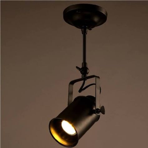 cylinder ceiling light black