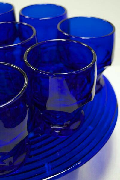 Blue Water Glasses, Beverage Glasses, Tardis Blue, Shocking Blue, Colbalt Blue, Blue Spiral, Blue Glassware, Blue Cobalt, Cobalt Glass