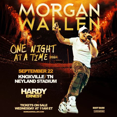 Knoxville, TN
📅 Sept 21-23, 2024
🏷️ $299 Per Couple
🏨 2 nights at Westgate Smoky Mountain Resort
🎟️ 2 tickets to Morgan Wallen
Call: 1-800-235-1939
Discount Code: 37151380450

#MorganWallen #ConcertGetaway #WestgateResorts Morgan Wallen Tickets, Neyland Stadium, Tennessee Volunteers Football, Im Coming Home, Colleges In Florida, Orlando Beach, Orlando Parks, Vip Card, Morgan Wallen