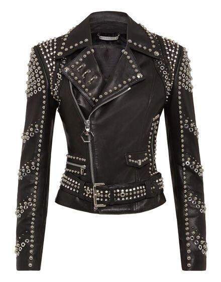 Leather Biker Studs | Philipp Plein Boho Rocker Style, Spiked Leather Jacket, Men Leather Boots, Leather Boots Men, Waist Belt Women, Boho Rocker, Studded Leather Jacket, Biker Outfit, Goth Rock