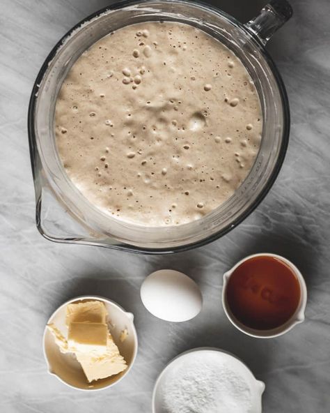 Overnight Sourdough Pancakes - wild thistle kitchen Sourdough Pancakes Overnight, Sour Dough Pancakes Recipe, Overnight Sourdough Pancakes, Sourdough Sheet Pan Pancakes, Sourdough Toast, Overnight Sourdough Recipes, Sourdough Pancakes Recipe, Sour Cherry Jam, Sourdough Pizza Crust