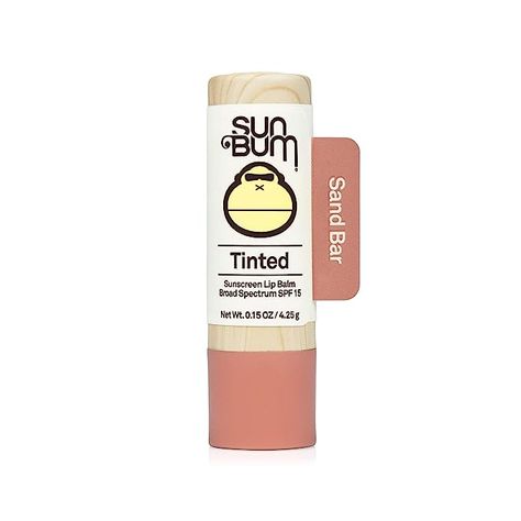 Sun Bum Tinted Lip Balm Sand Bar | SPF 15 | UVA / UVB Broad Spectrum Protection | Sensitive Skin Safe | Paraben Free | Ozybenzone Free | 0.15 Oz Lip Sunscreen, Tinted Sunscreen, Lip Balm Collection, Tinted Spf, Sun Bum, Tinted Lip Balm, 38mm Apple Watch Band, Hairdo For Long Hair, Spf 15