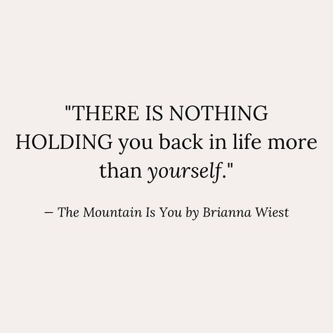 Books That Changed My Mindset 🧠 These powerful self-help book quotes helped me let go, embrace challenges, and shift my perspective: 🌟 “There is nothing holding you back in life more than yourself.” — The Mountain Is You 🌟 “Decide the type of person you want to be. Prove it to yourself with small wins.” — Atomic Habits 🌟 “Our thoughts become our reality.” — How to Stop Doubting Your Greatness What’s a quote that changed YOUR mindset? Share it below! 👉 Save for a mindset boost and follow @... Prove It To Yourself Quotes, Stop Doubting Yourself Quotes, Small Habits To Change Your Life, Atomic Habits Book Quotes, Atomic Habits Quotes, Habit Books, Habit Quotes, Small Wins, Yourself Quotes