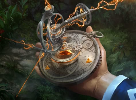 ArtStation - Thaumatic Compass, Yeong Hao Han Compass Art, D D Items, Fantasy Props, Fantasy Concept Art, Arte Fantasy, Magic Art, Fantasy Rpg, Fantasy Inspiration, Magic The Gathering