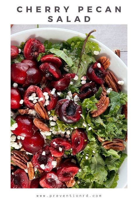 Cherry Balsamic Vinaigrette, Cherry Salad Recipes, Salad With Cherries, Balsamic Cherries, Cherry Salad, Light Lunches, Cherries Salad, Salad With Goat Cheese, Chicken Chopped Salad