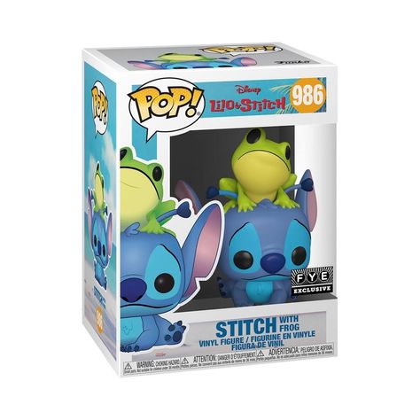 Stitch With Frog, Игрушки Funko Pop, Lilo And Stitch Merchandise, Lilo And Stitch Quotes, Funko Pop Dolls, Stitch Toy, Lilo And Stitch Drawings, Pop Stitch, Funko Pop Toys