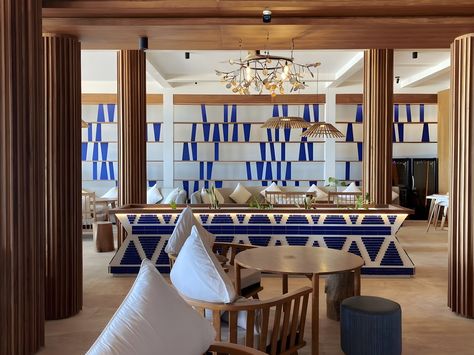 Sichon Cabana Resort — VMA Design Studio | Bangkok Beachfront Restaurant Design, Ibiza Restaurant Interior, Ocean Bar Design, Beach Restaurant Design Architecture, Resort Bar Design Beach Club, Beach Bar Architecture, Bungalow Hotel, Cafe Bar Design, Hotel Operations