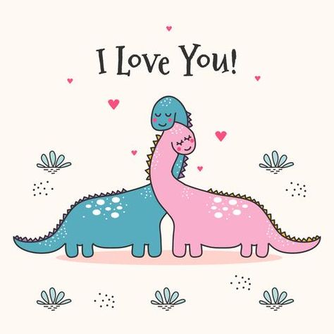 Dinosaurs In Love, Dino Love, Jesus Gifts, Cute Happy Birthday, Tiny Cross Stitch, Creative Gifts For Boyfriend, Cute Couple Gifts, Dinosaur Costume, Going Viral