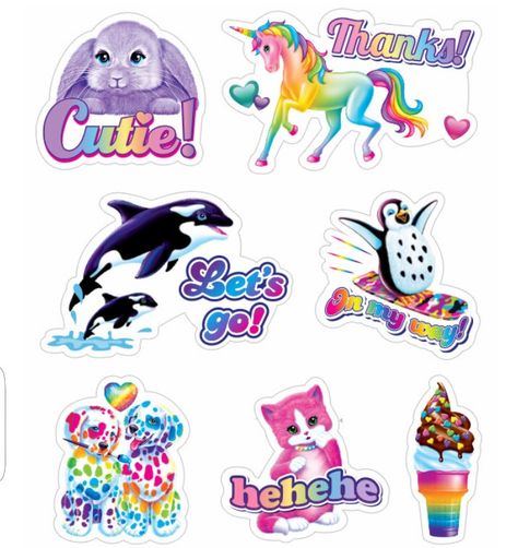 Lisa Frank Stickers Png, Lisa Frank Clipart, Lisa Frank Stickers Printable, Lisa Frank Svg, Lisa Frank Bedroom, Themed 25th Birthday Party, Lisa Frank Aesthetic, Kindle Decor, Frank Aesthetic