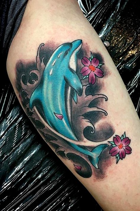 Amazing Dolphin Tattoo By Gupta Tattoo Studio Goa – An Overview The Dolphin is an aquatic mammal with a streamlined body and two limbs that are modified into flippers, and… The post Amazing Dolphin Tattoo By Gupta Tattoo Studio Goa – An Overview appeared first on Gupta Tattoo Goa. Dolphin Tattoo Meaning, Tattoo Ideas Female Thigh, Dolphin Tattoos, Dolphin Tattoo, Dolphins Tattoo, Girl Back Tattoos, Bull Tattoos, Wild Tattoo, Amazing Tattoos