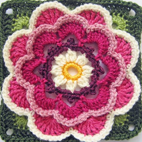 Crochet Interior, Crochet Blanket Yarn, Janie Crow, Crochet Blanket Kit, Jane Crowfoot, Crochet Workshop, Water Lily Flower, Pond Painting, Lily Pond