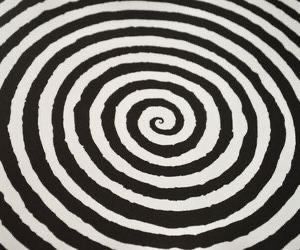 Black Spiral Aesthetic, Black Circus Aesthetic, Black And White Circus Aesthetic, Clowncore Black And White, Black And White Images Aesthetic, Black And White Clown Aesthetic, Tim Burton Spiral, Black And White Creepy Aesthetic, Black And White Tim Burton