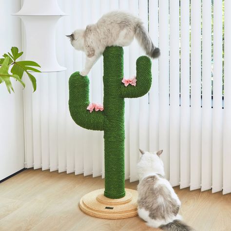 VETRESKA Cat Scratching Post for Indoor Cats - 41.3 Inches Cactus Cat Scratch Posts, Extra Large Sisal Cat Scratcher Heavy Duty Cat Scratch Tree for Cats Kitten in All Life Stages : Amazon.ca: Pet Supplies Homemade Cat Scratcher Diy, Diy Cat Scratcher, Cactus Cat, Cat Hotel, Homemade Cat, Cat Scratch, Indoor Cats, Small Animal Supplies, Cat Scratching Post