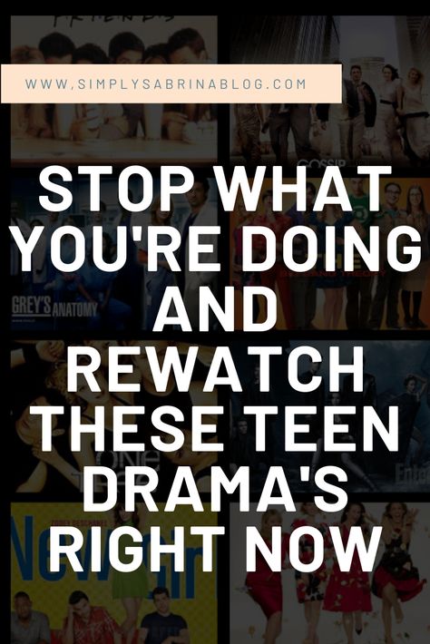 These are hands down the best teen drama series that were ever created. If you’re looking for something to watch, or even rewatch, your pick should be off this list of TV shows. Netflix Shows For Teen Girls To Watch, Teen Tv Shows, Show Recommendations For Teens, Teen Movies To Watch Romcoms, Best Teen Movies High Schools, Movies Every Teen Girl Should Watch, List Of Tv Shows, Netflix Shows To Watch, Teen Series