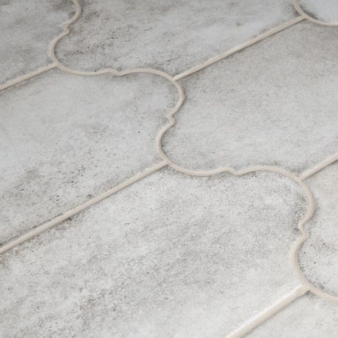 Alcazaba Porvenzal 6.38" x 12.88" Porcelain Field Tile | Birch Lane Farmhouse Bathroom Floor Tile, Farmhouse Tile Floor, Living Room Floor Tiles Design, Room Floor Tiles Design, Gray Backsplash Tile, Farmhouse Kitchen Tile, Floor Tiles Design Ideas, Living Room Floor Tiles, Room Floor Tiles