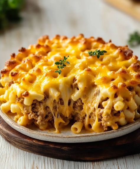 Mac and Cheese Meatloaf Casserole Recipe - avarecipes.com Mac N Cheese Meatloaf Casserole, Mac And Cheese Meatloaf Casserole, Cheese Meatloaf, Meatloaf Topping, Meatloaf Casserole, Macaroni And Cheese Casserole, Cheese Stuffed Meatloaf, Mac And Cheese Casserole, Cheesy Mac And Cheese