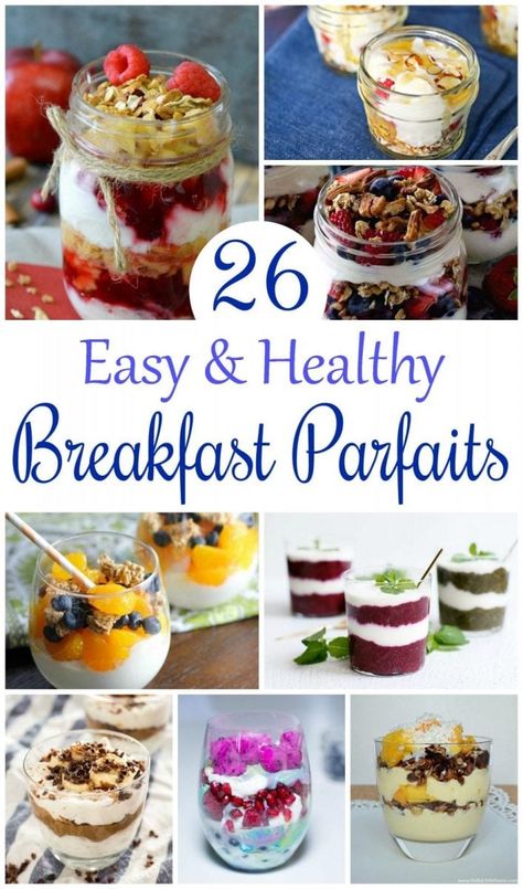 26 Easy Breakfast Parfaits Make Ahead Breakfast Meal Prep, Parfait Breakfast Healthy, Breakfast Parfait Healthy, Easy Breakfast Parfait, Yogurt Jars Healthy Breakfasts, Breakfast Parfaits Make Ahead, Easy Fruit Parfait Recipes, Breakfast In A Jar Make Ahead, Yogurt Parfaits For Brunch