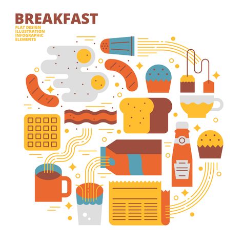 Charcole Drawings, Breakfast Illustration, Flat Design Illustration, 카드 디자인, Welcome To My World, Illustration Food, Adventure Explore, Modern Poster, Food Poster