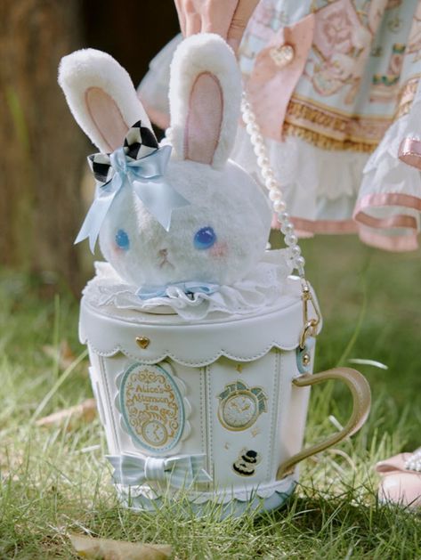 New Release: 【-Teacup Bunny-】 #SweetLolita Bag

◆ Shopping Link >>> https://lolitawardrobe.com/teacup-bunny-sweet-lolita-bag_p8069.html Alice In Wonderland Outfit, Sweet Clothes, Blush On, Kawaii Plush, Novelty Bags, Rabbit Toys, Bunny Toys, Pretty Bags, Cute Stuffed Animals