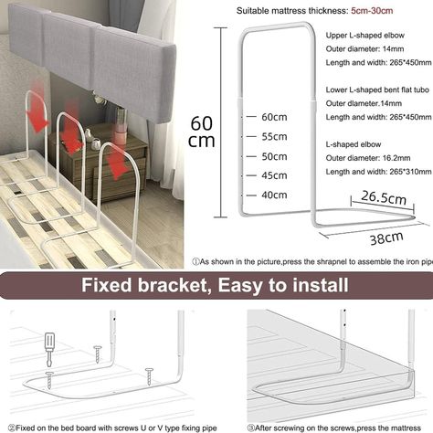 OYDAS Bed Rails for Toddler - Safety and Comfort 🌟 Ensure Your Child's Safety and Comfort with OYDAS Bed Rails for Toddler! 🛏️ ✨ Ideal for a peaceful night's sleep, these bed rails are designed with soft linen fabric and adjustable height for maximum convenience. Perfect for parents who prioritize safety without compromising on style! Ready to enhance your child's sleep environment? Click the link to shop now and discover why parents love OYDAS Bed Rails for Toddler! (https://amzn.to/45nl8X... Bed Rails For Toddlers, Bed Boards, Diy Clothes Rack, Toddler Safety, Parents Love, Sleep Environment, Bed Rails, Clothes Rack, Kids Sleep