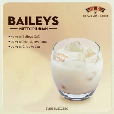 Baileys Drinks Cocktails, Baileys Liquor, Nutty Irishman, Baileys Drinks, Baileys Cocktails, Ciroc Vodka, Baileys Recipes, Fresh Drinks, Baileys Irish Cream