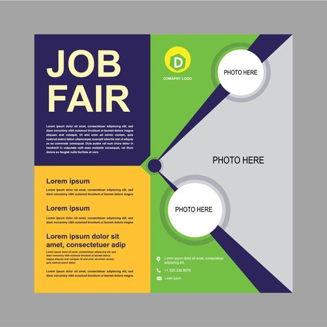 Job fair Poster flyer design Job Fair Poster, Job Fair, Social Media Poster, Flyer Design, Vector Art, Vector Free, Social Media, Clip Art, Design