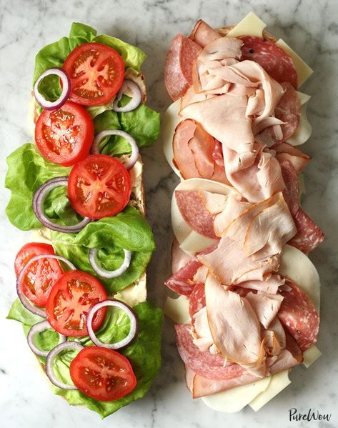 Recept Sandwiches, Cold Sandwich Recipes, Cold Sandwiches, July Recipes, Sub Sandwiches, Tailgating Recipes, Fourth Of July Food, Think Food, Picnic Food