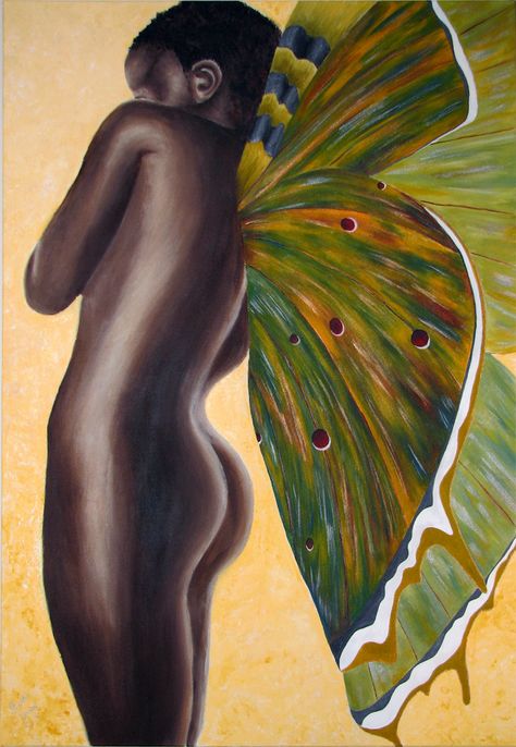 black fairy | Black Fairy Black Faries, African Fairy, African Mythology, Black Fairy, Black Art Painting, Black Artwork, Afro Art, African American Art, Beauty Art