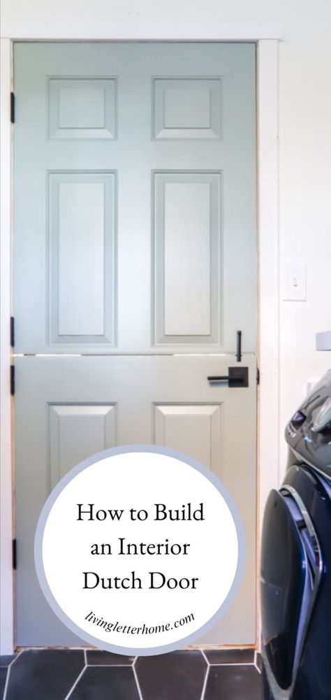 Dutch Door Hardware, Diy Dutch Door, Dutch Door Interior, Interior Dutch Door, 6 Panel Door, Hollow Core Door, Door Plans, Door Plan, Hollow Core Doors