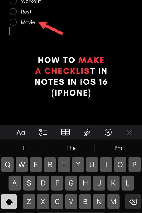 Make a Checklist in Notes in iOS Make A To Do List, Todo List App, A To Do List, Notes App, Make A List, Todo List, Lists To Make, To Do, To Do List